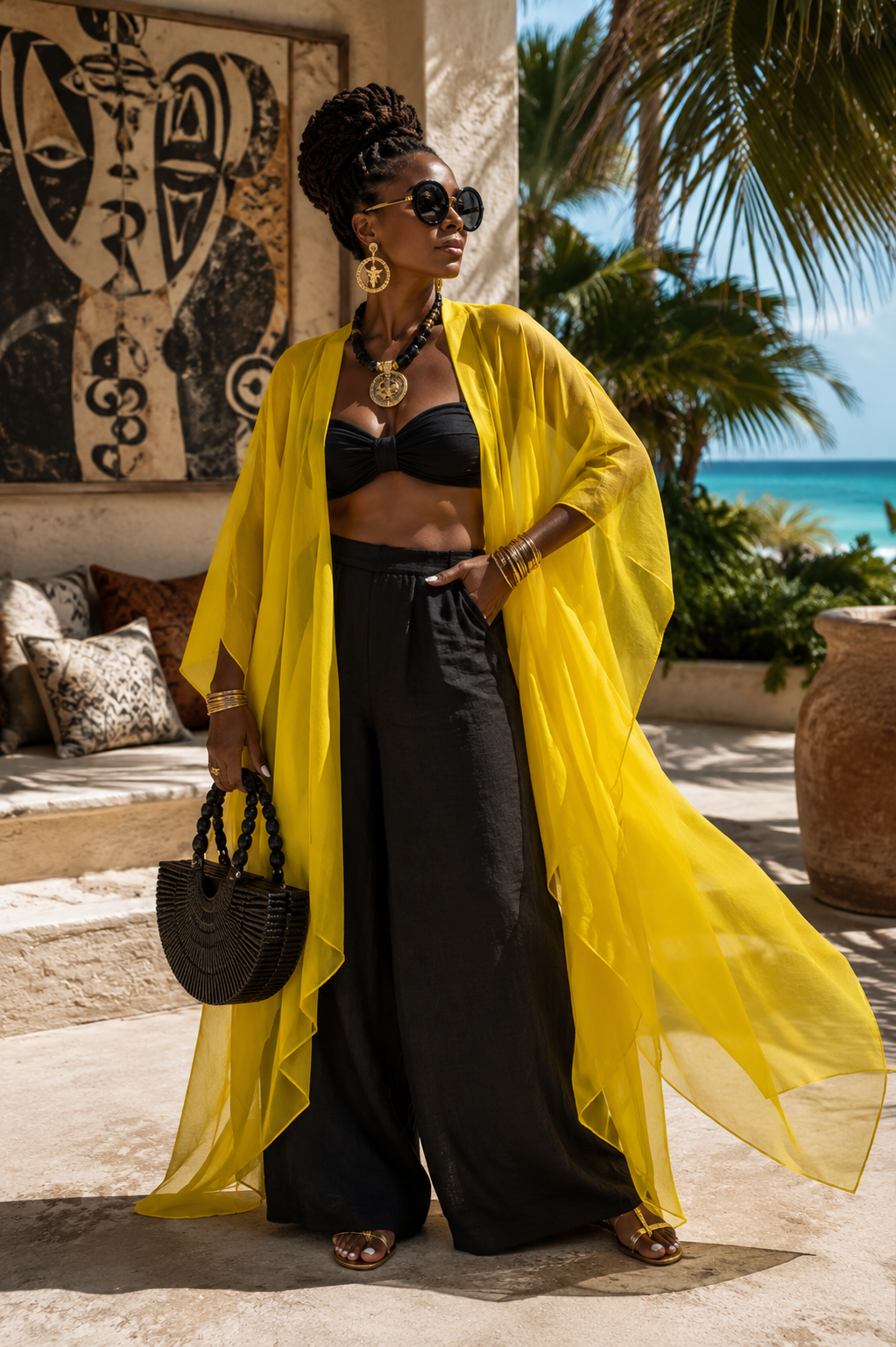 Sheer Cover Up Kimono