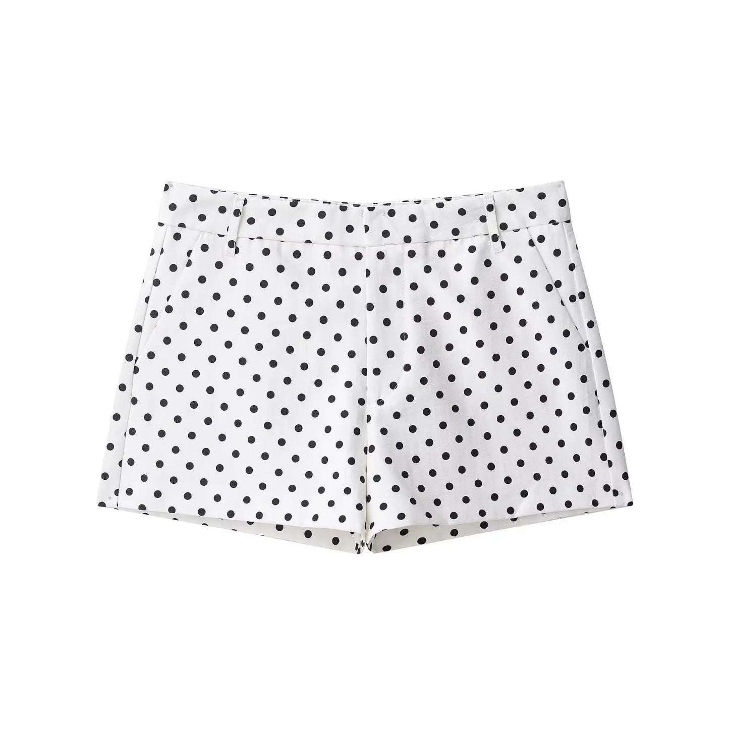 Polka Dot Print Jacket Two-Piece Set
